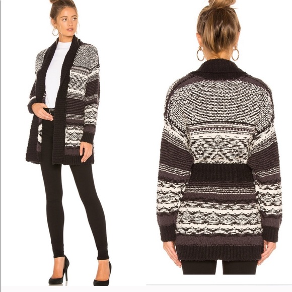 Free People Sweaters - Free People Cozy Cabin Cardi Sweater Black S NWT